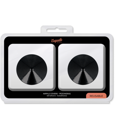 COQUETTE CHIC DESIRE CUBRE PEZONES METAL CIRCULOS NEGROS