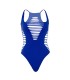 LEG AVENUE BODY TANGA RACERBACK AZUL