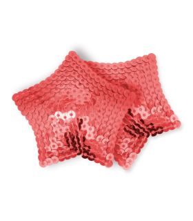 OHMAMA FETISH PEZONERAS ESTRELLA LENTEJUELAS ROJO