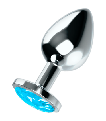 OHMAMA PLUG ANAL CON CRISTAL AZUL L
