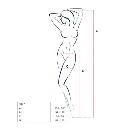 PASSION S027 MEDIAS CON LIGUERO NEGRO TALLA UNICA