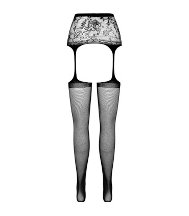 PASSION S028 MEDIAS CON LIGUERO NEGRO TALLA UNICA