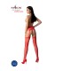 PASSION S028 MEDIAS CON LIGUERO ROJO TALLA UNICA