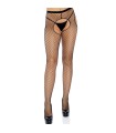 LEG AVENUE - MEDIAS DE RED CROTCHLESS NEGRO