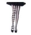 LEG AVENUE - MEDIAS ARLEQUIN NEGRO/BLANCO