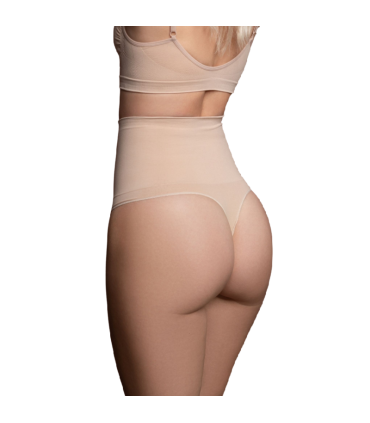 BYE BRA FAJA SIN COSTURAS ESTILO TANGA BEIGE TALLA S