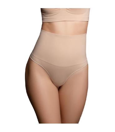 BYE BRA FAJA SIN COSTURAS ESTILO TANGA BEIGE TALLA M
