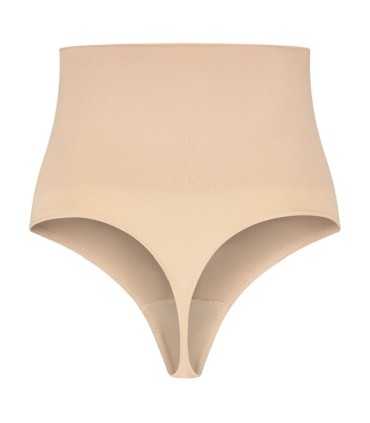 BYE BRA FAJA SIN COSTURAS ESTILO TANGA BEIGE TALLA M