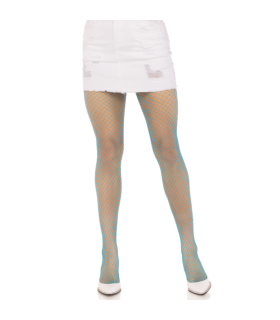 LEG AVENUE PANTIMEDIAS REJILLA LYCRA AZUL