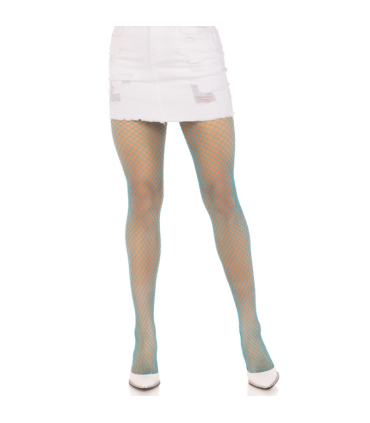 LEG AVENUE PANTIMEDIAS REJILLA LYCRA AZUL