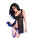 CHILIROSE CR 4219 BABYDOLL TANGA CROTCHLESS NEGRO L XL