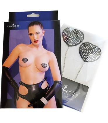 CHILIROSE CR 4662 CUBREPEZONES PLATEADO NEGRO