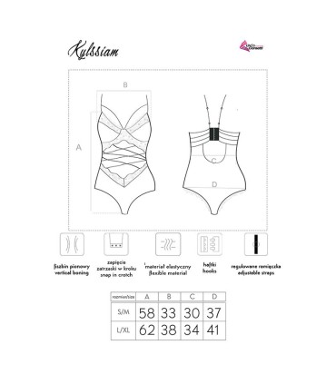 LIVCO CORSETTI FASHION KYLSSIAM LC 90613 BODY NEGRO L XL