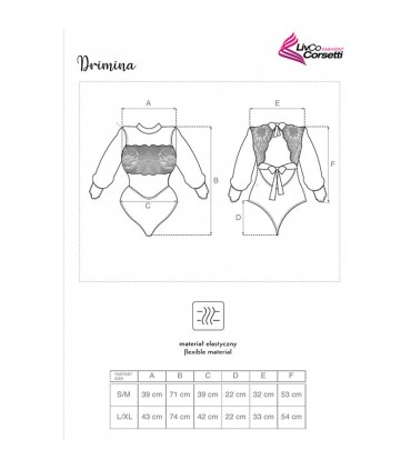 LIVCO CORSETTI FASHION DRIMINA LC90690 BODY AZUL MARINO L XL