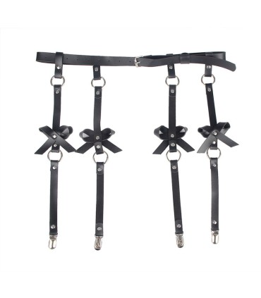 SUBBLIME ARNES DE PIERNA CADENA CUERO NEGRO TALLA UNICA