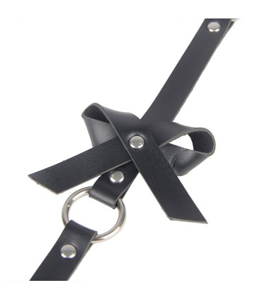 SUBBLIME ARNES DE PIERNA CADENA CUERO NEGRO TALLA UNICA