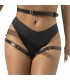 SUBBLIME ARNES CINTURA Y PIERNAS CUERO NEGRO TALLA UNICA