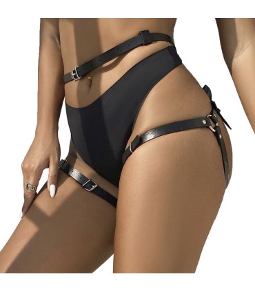 SUBBLIME ARNES CINTURA Y PIERNAS CUERO NEGRO TALLA UNICA