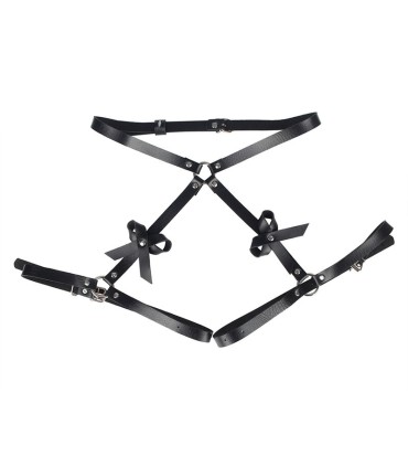 SUBBLIME ARNES CINTURA Y PIERNAS CUERO NEGRO TALLA UNICA