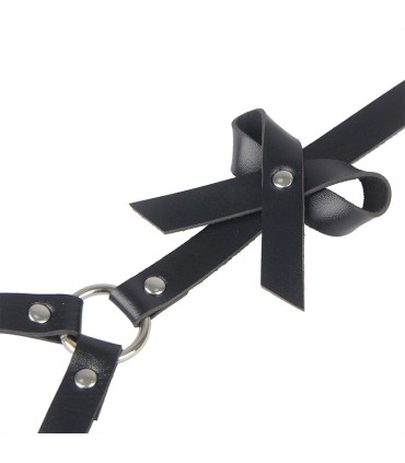 SUBBLIME ARNES CINTURA Y PIERNAS CUERO NEGRO TALLA UNICA