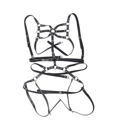 SUBBLIME ARNES DE CUERPO CORREAS AJUSTABLE CUERO NEGRO TALLA UNICA