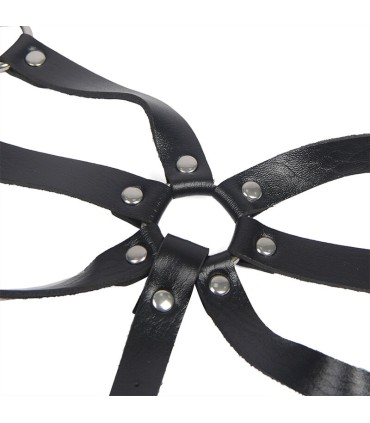 SUBBLIME ARNES DE CUERPO CORREAS AJUSTABLE CUERO NEGRO TALLA UNICA