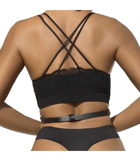 SUBBLIME ARNES DE PECHO CADENAS CUERO NEGRO TALLA UNICA