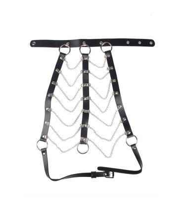 SUBBLIME ARNES DE PECHO CADENAS CUERO NEGRO TALLA UNICA