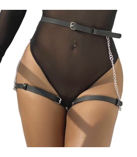 SUBBLIME ARNES FORMA CINTURON CUERO NEGRO TALLA UNICA