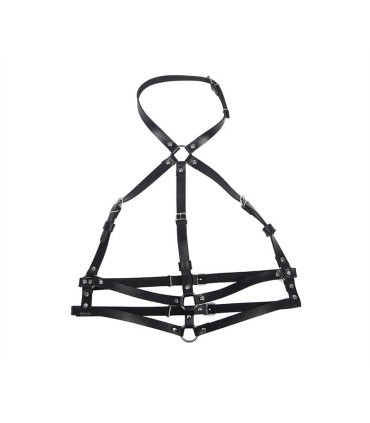 SUBBLIME ARNES DE PECHO ANILLAS DE CUERO NEGRO TALLA UNICA