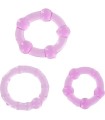 SEVEN CREATIONS - JUEGO TRES ANILLOS PENE LILA