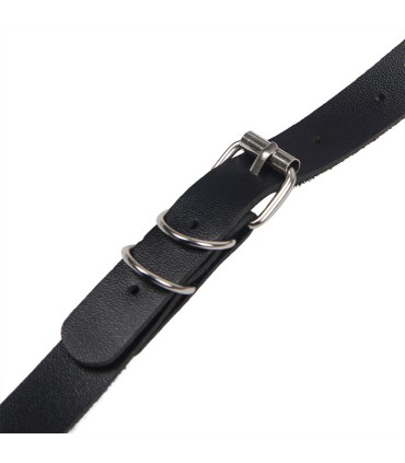 SUBBLIME ARNES CUERPO ENTERO CON HEBILLAS CUERO NEGRO TALLA UNICA