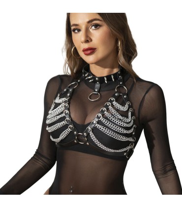 SUBBLIME ARNES SUJETADOR Y COLLAR CON CADENAS TALLA UNICA