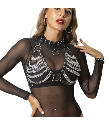 SUBBLIME ARNES SUJETADOR Y COLLAR CON CADENAS TALLA UNICA