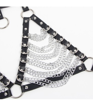 SUBBLIME ARNES SUJETADOR Y COLLAR CON CADENAS TALLA UNICA