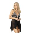 SUBBLIME - BABYDOLL TELA TUL PECHO ENCAJE S/M