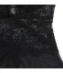 SUBBLIME BABYDOLL TELA DE TUL DETALLE ENCAJE Y FLOR NEGRO L XL