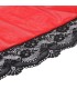 SUBBLIME BATA TELA TRANSPARENTE DETALLE ENCAJE ROJO L XL