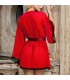 SUBBLIME BATA TELA TRANSPARENTE DETALLE ENCAJE ROJO L XL