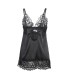 SUBBLIME BABYDOLL CON ESTAMPADO FLORAL PECHO NEGRO S M