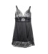 SUBBLIME BABYDOLL CON ESTAMPADO FLORAL PECHO NEGRO L XL