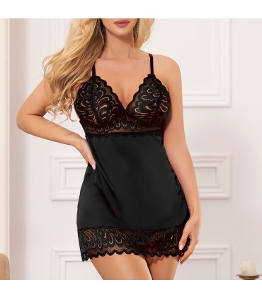 SUBBLIME BABYDOLL CON ESTAMPADO FLORAL PECHO NEGRO L XL