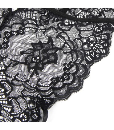 SUBBLIME DISFRAZ POLICIA BODY ENCAJE NEGRO L XL