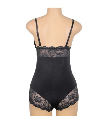 SUBBLIME TEDDY DETALLE ENCAJE FLORAL NEGRO L XL