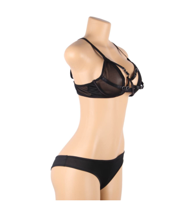 SUBBLIME SET DOS PIEZAS SUJETADOR TRANSPARENCIAS Y TIRAS S M