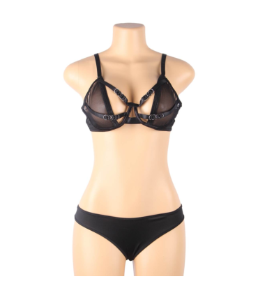 SUBBLIME SET DOS PIEZAS SUJETADOR TRANSPARENCIAS Y TIRAS S M