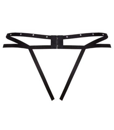 LIVCO CORSETTI FASHION NOMADE TANGA CROTCHLESS NEGRO S M