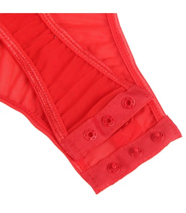 SUBBLIME TEDDY CON LIGUERO DETALLE TIRAS PECHO ROJO S M