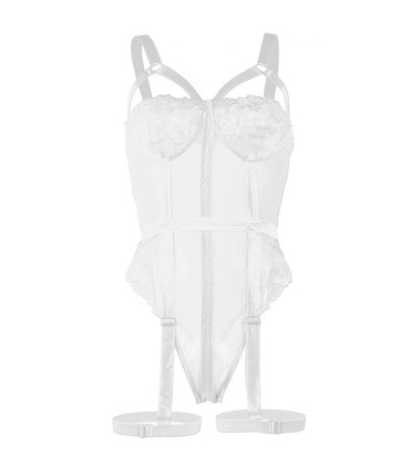 SUBBLIME TEDDY CON LIGUERO DETALLE TIRAS PECHO BLANCO S M