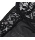 SUBBLIME TEDDY CON LIGA DETALLE ENCAJES Y TIRAS NEGRO L XL